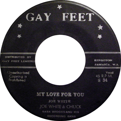 JOE WHITE & CHUCK, SAMMY ISMAY / MY LOVE FOR YOU, COCKTAIL FOR TWO 