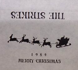 THE STRIKES / 1989 MERRY CHRISTMAS [USED TAPE/JPN]