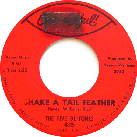 THE FIVE DU-TONES / SHAKE A TAIL FEATHER [USED 7inch/US] 1260円